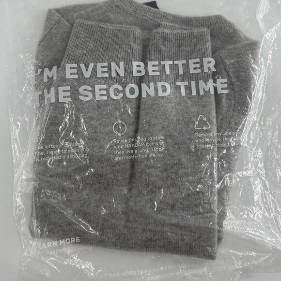 Naadam Women's Cement The Original Cashmere Sweater Size XXS - Picture 11 of 13